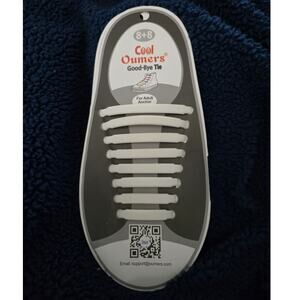 Cool Oumers No Tie Silicon Shoelaces - White